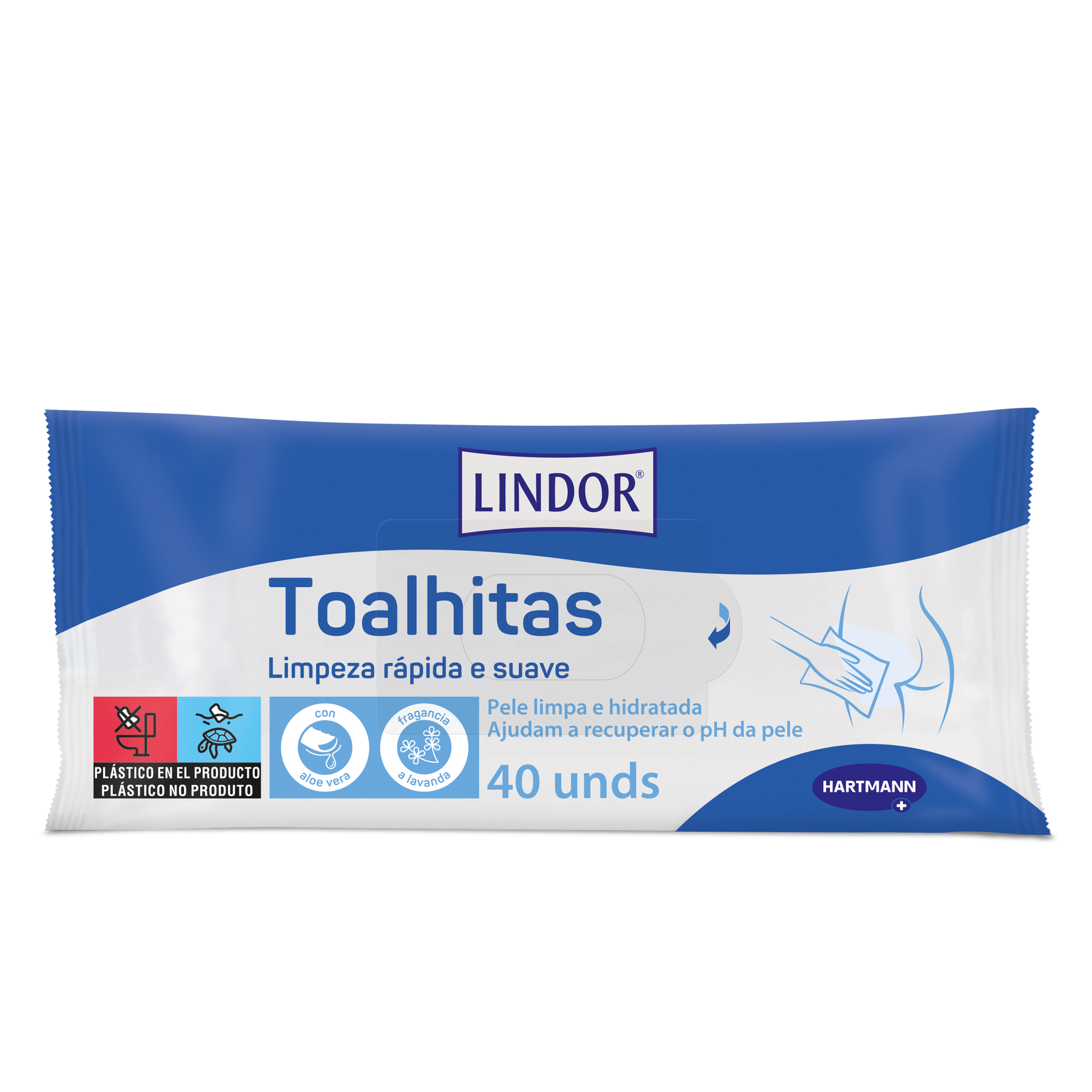 Toalhitas Húmidas Lindor 40 unidades
