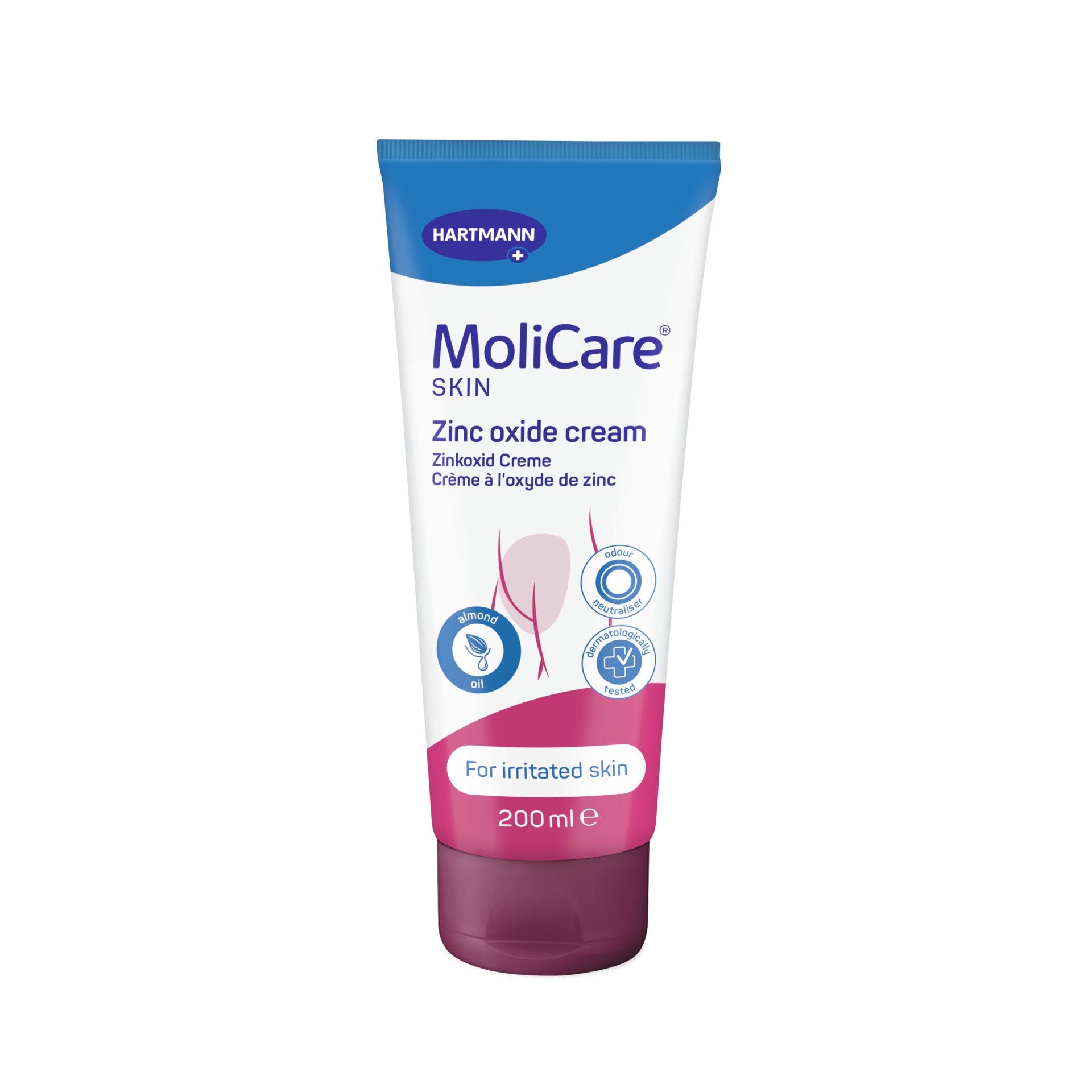 Creme Íntimo Dermoprotetor Óxido de Zinco Hartmann Molicare Skin 200ml