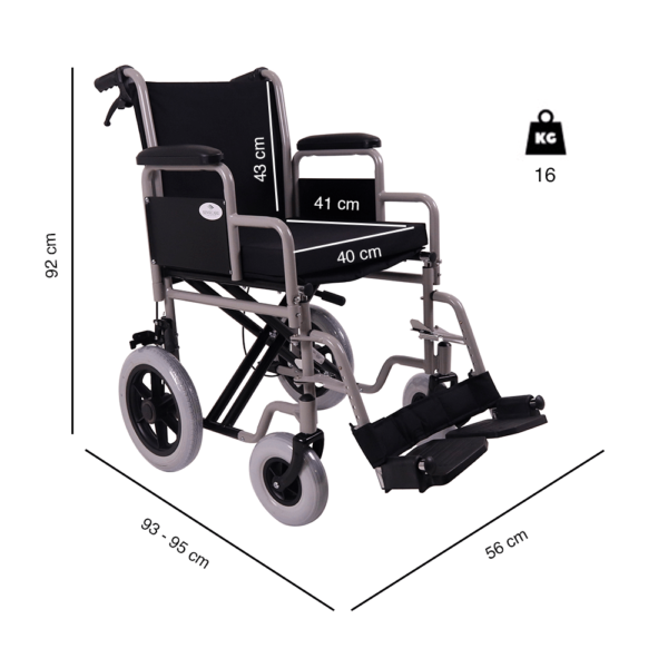 Cadeira de Rodas de Trânsito com Travão YK9032-1-TR