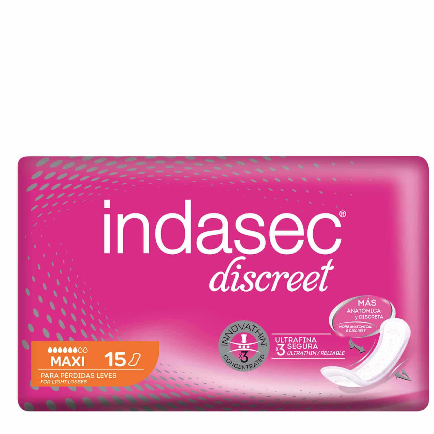 Pensos indasec discret para incontinentes