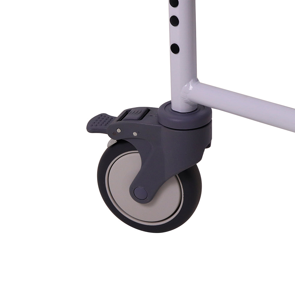 Cadeira de Banho e Sanitária com Rodas e Apoio de Pés UN4003