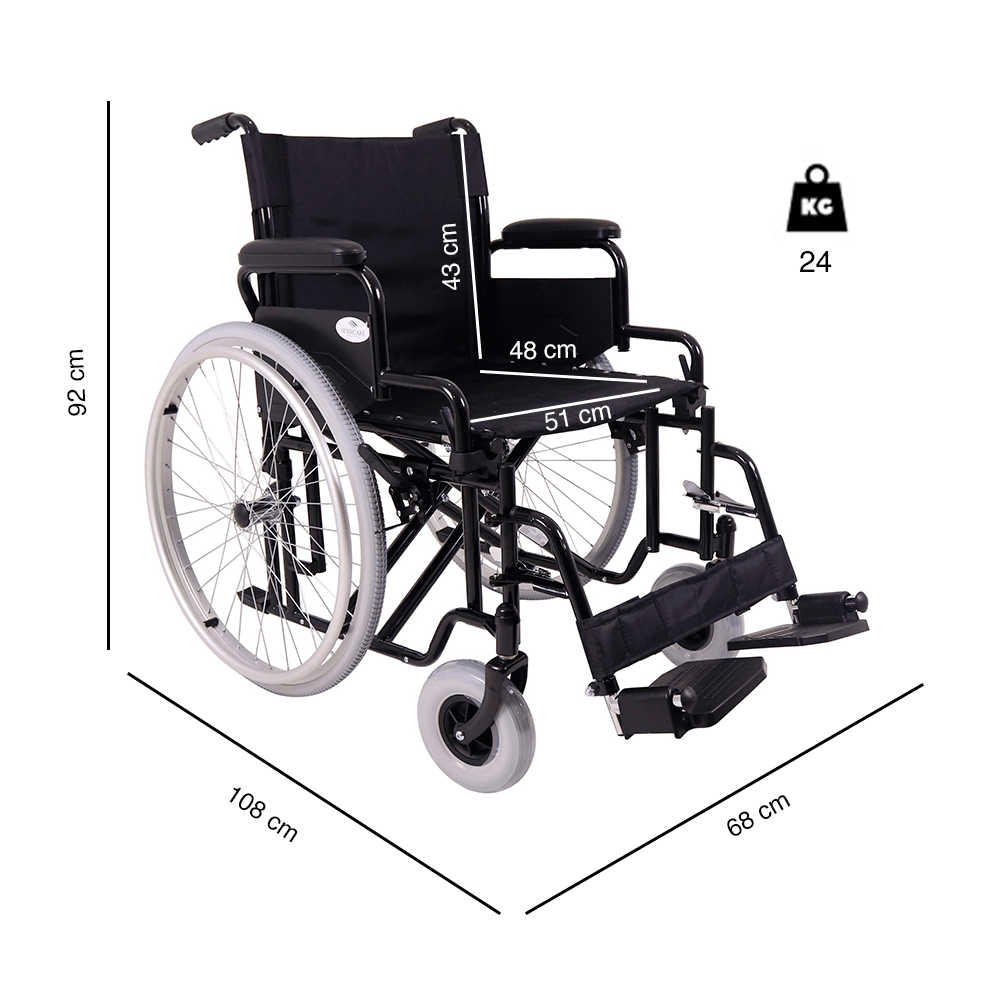 Cadeira de Rodas XXL YK9130