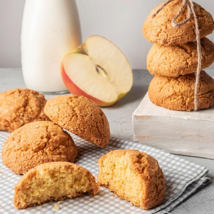 Bolachas de aveia e maçã sem açúcar