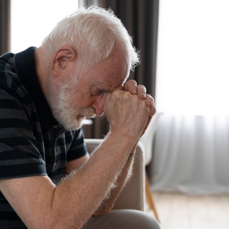 Senhor com Doença de Alzheimer