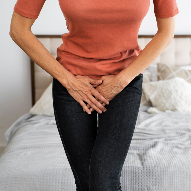 Senhora com Incontinência Urinária