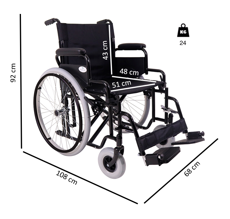 Cadeira de Rodas XXL YK9130
