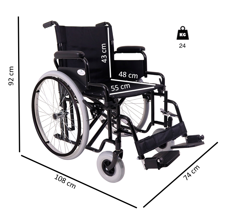 Cadeira de Rodas XXL YK9130