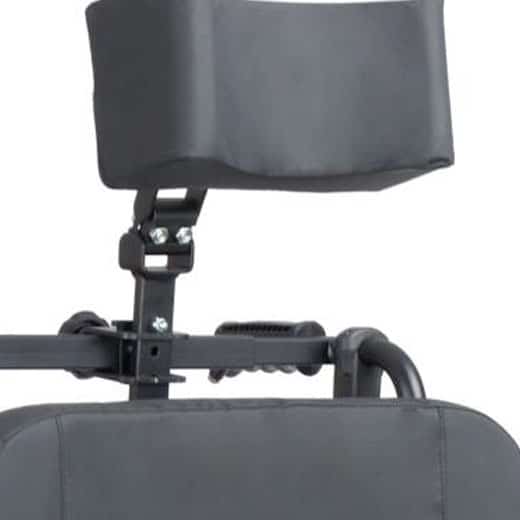cadeira de rodas com apoio de cabeça