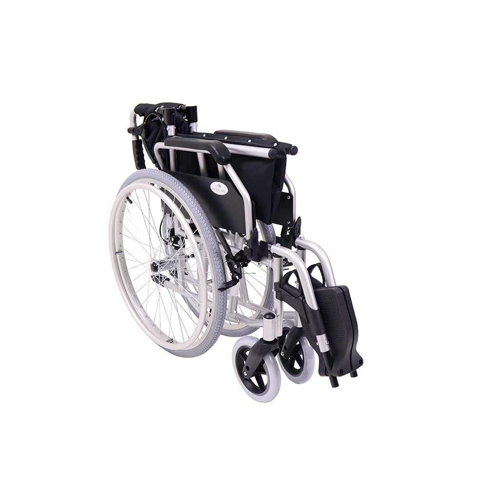 Cadeira de Rodas em Alumínio com Travão de Cuidador YK9063F